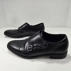 Aldo Men\'s Holtlanflex Monk Strap Slip-on Black Leather Buckle Loafers Size 8 Aldo Holtlanflex Monk strap Cognac Leather Men main image 4